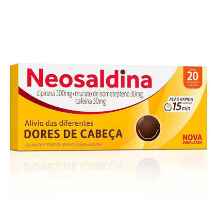 Neosaldina para a dor de cabeça do noivo